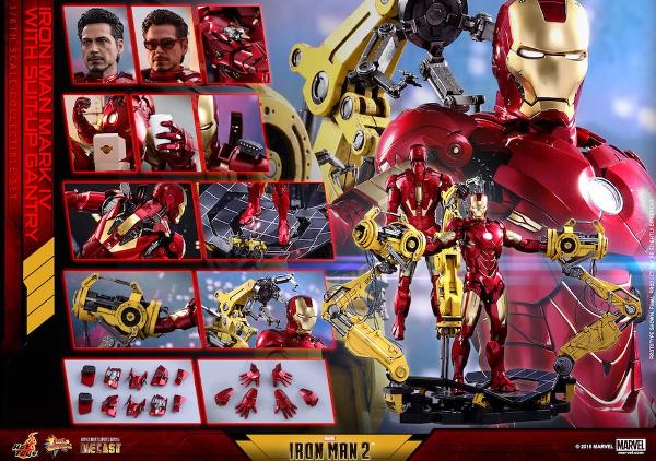 Hot Toys「钢铁侠2」 合金压铸钢铁侠 mk4 拆甲台套装